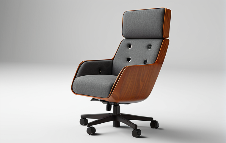**A detailed 3D model of a modern chair design** featuring adjustable back height, tilt angle, and fabric material, showcasing the precision and flexibility of CAD software.