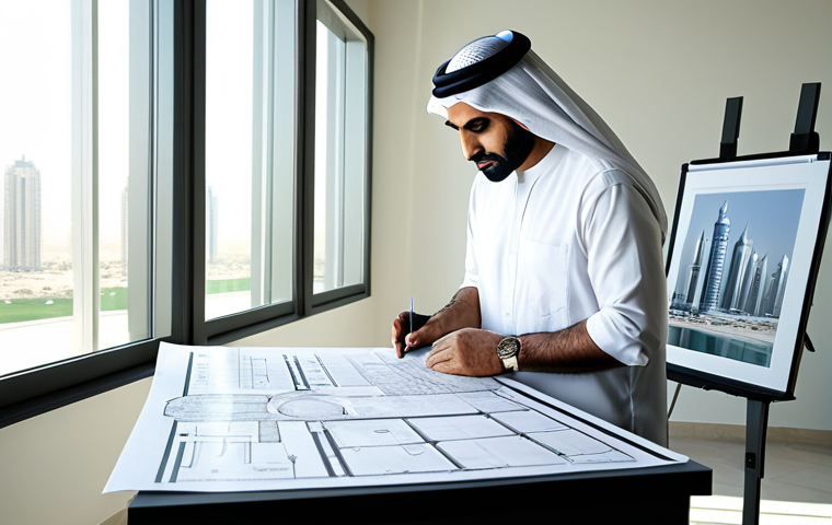 가구디자인 독일식 교육 과정 - **

"A fully clothed Arab architect in appropriate attire, reviewing blueprints in a sunlit, modern ...