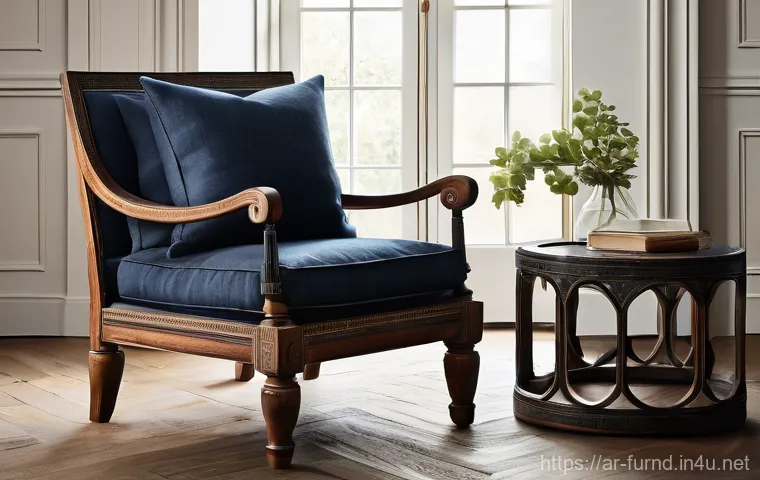 가구디자인 브랜딩 사례 - Prompt 1: The Artisan's Tale: Heritage Armchair**