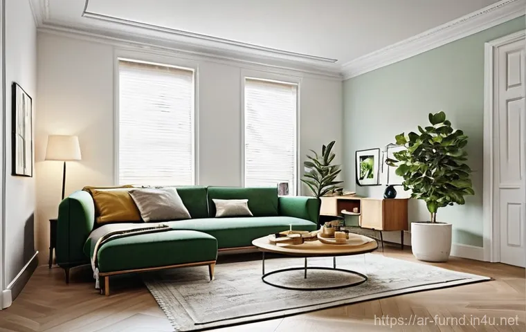 가구디자인에서 공간 활용 팁 - A contemporary small apartment living room that effortlessly transforms into a cozy bedroom. The cen...